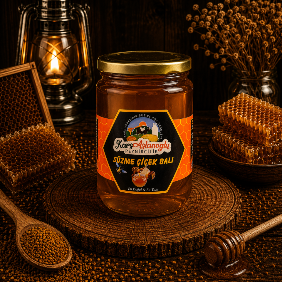 KARS SAF SÜZME ÇİÇEK BAL 1 KG