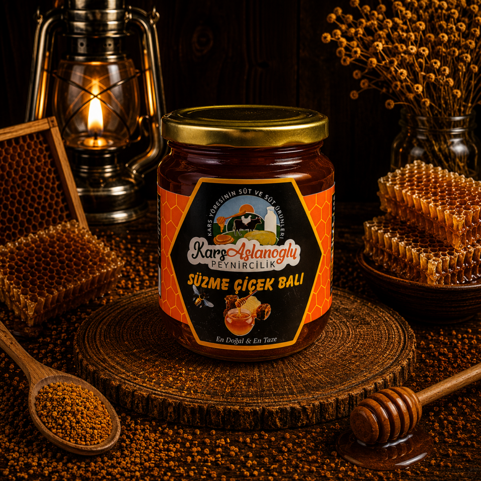 KARS SAF SÜZME ÇİÇEK BAL 500 gr