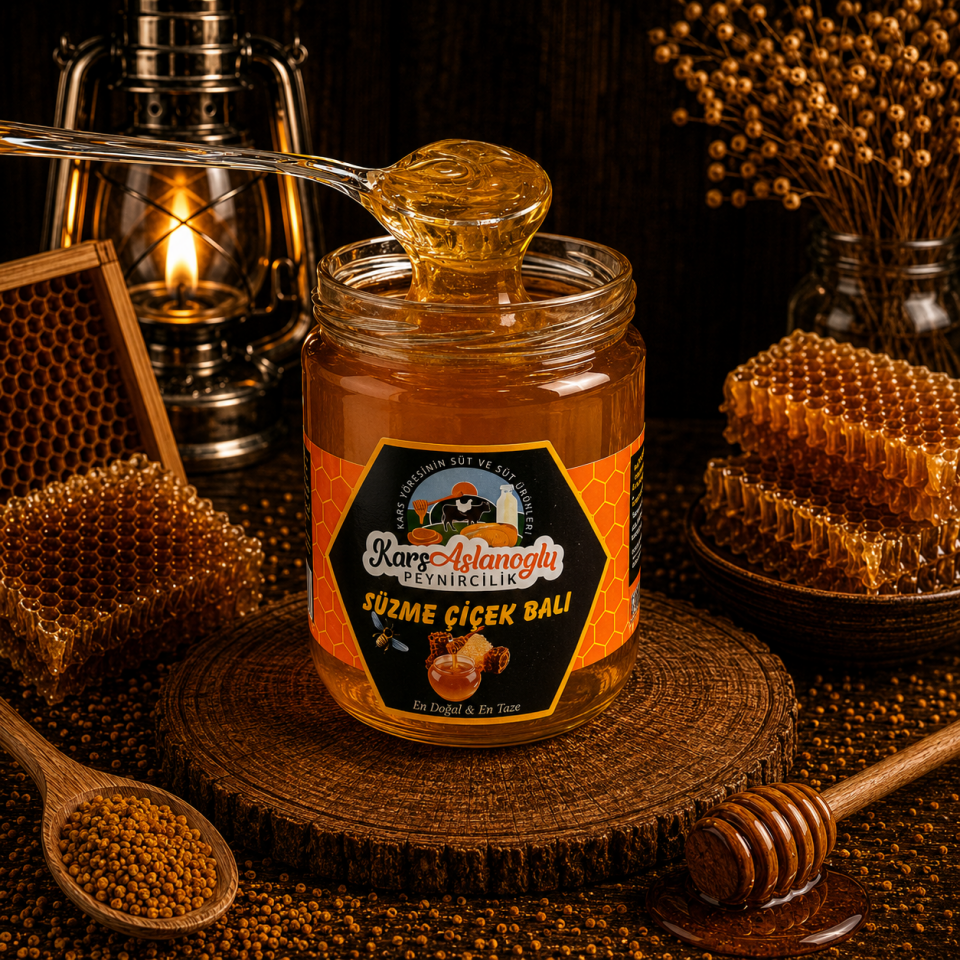 KARS SAF SÜZME ÇİÇEK BAL 500 gr