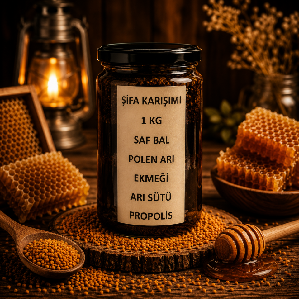 KARIŞIM  SAF BAL POLEN ARI EKMEĞİ ARI SÜTÜ PROPOLİS 1 KG