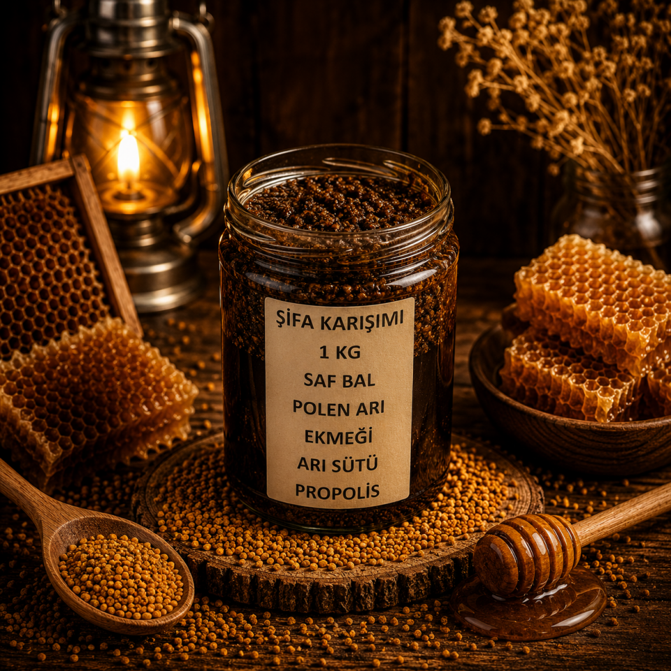 KARIŞIM  SAF BAL POLEN ARI EKMEĞİ ARI SÜTÜ PROPOLİS 1 KG