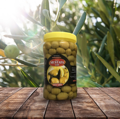Domat Kırma Yeşil Zeytin - 1 Kg