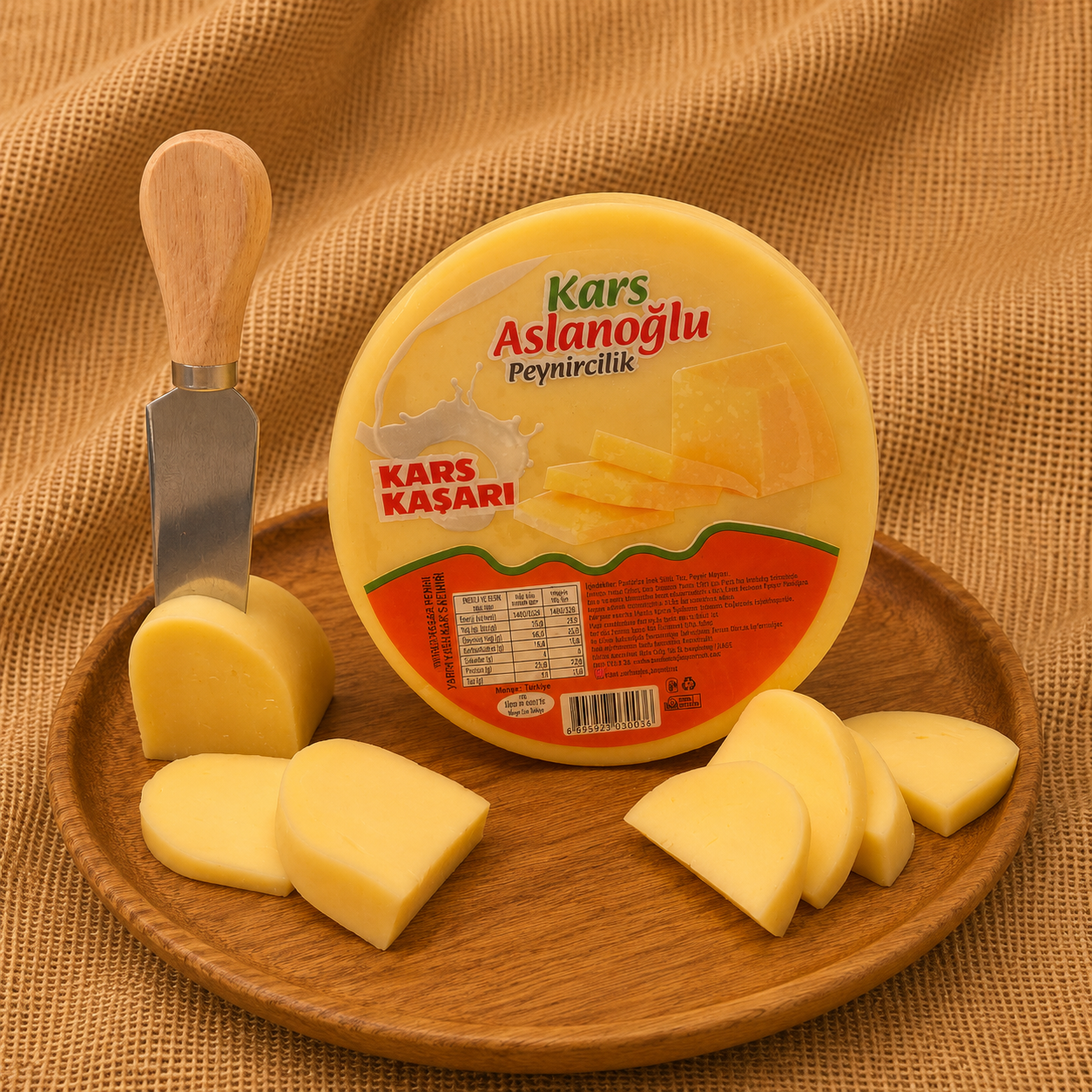 KARS TAZE KAŞAR PEYNİRİ ŞİRDEN MAYALI 1 kg
