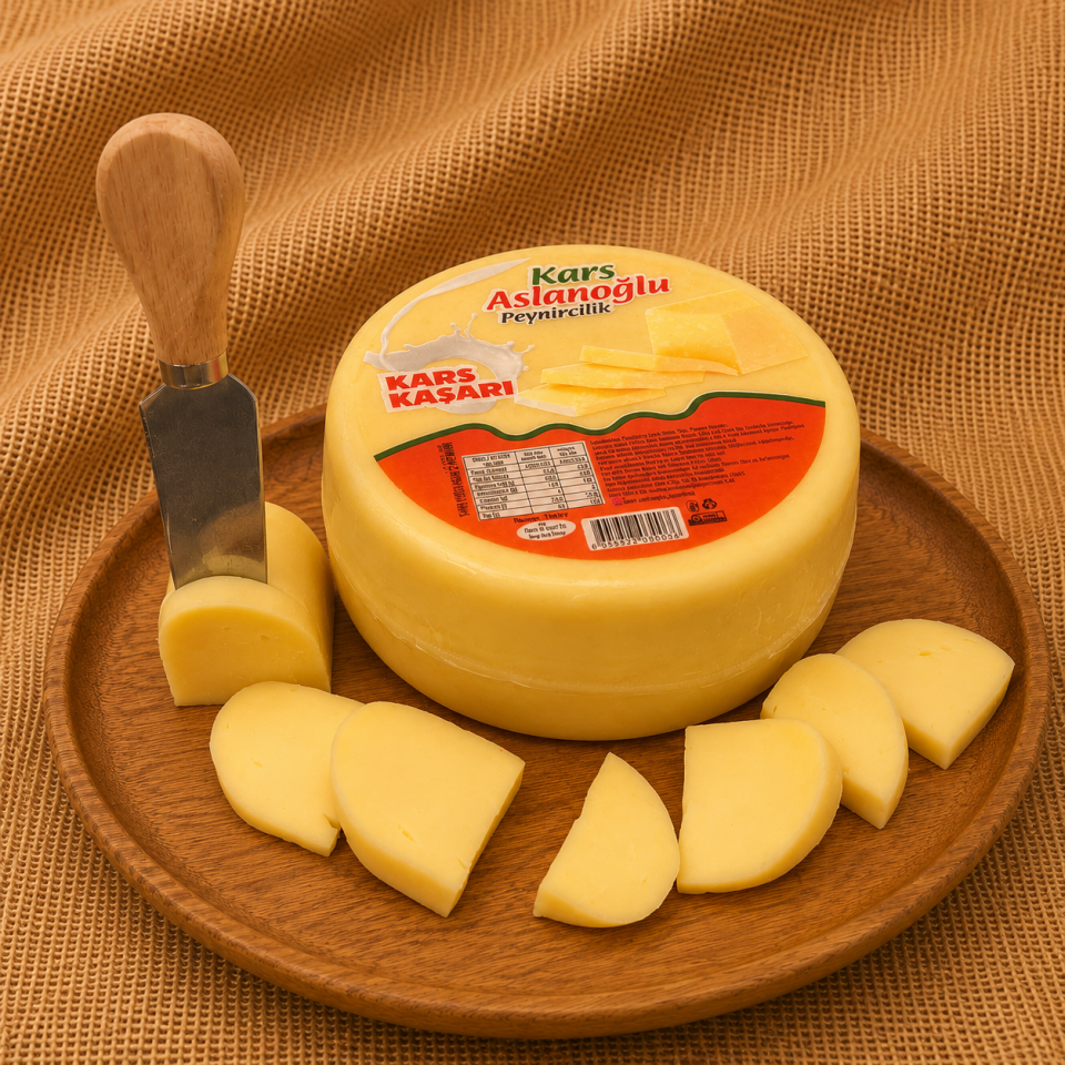 KARS TAZE KAŞAR PEYNİRİ ŞİRDEN MAYALI 1 kg