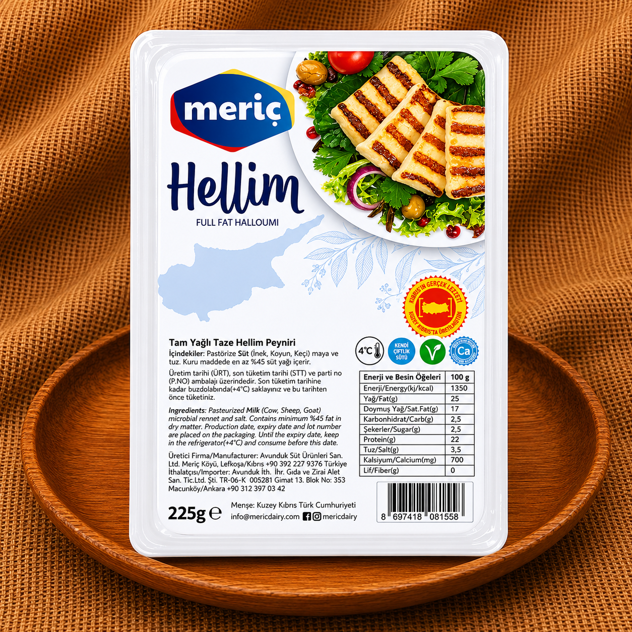 KIBRIS MERİÇ HELLİM 225 gr