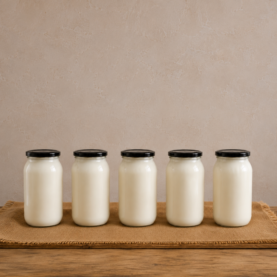 Kars İnek yoğurdu 1 kg 5'Lİ  paket