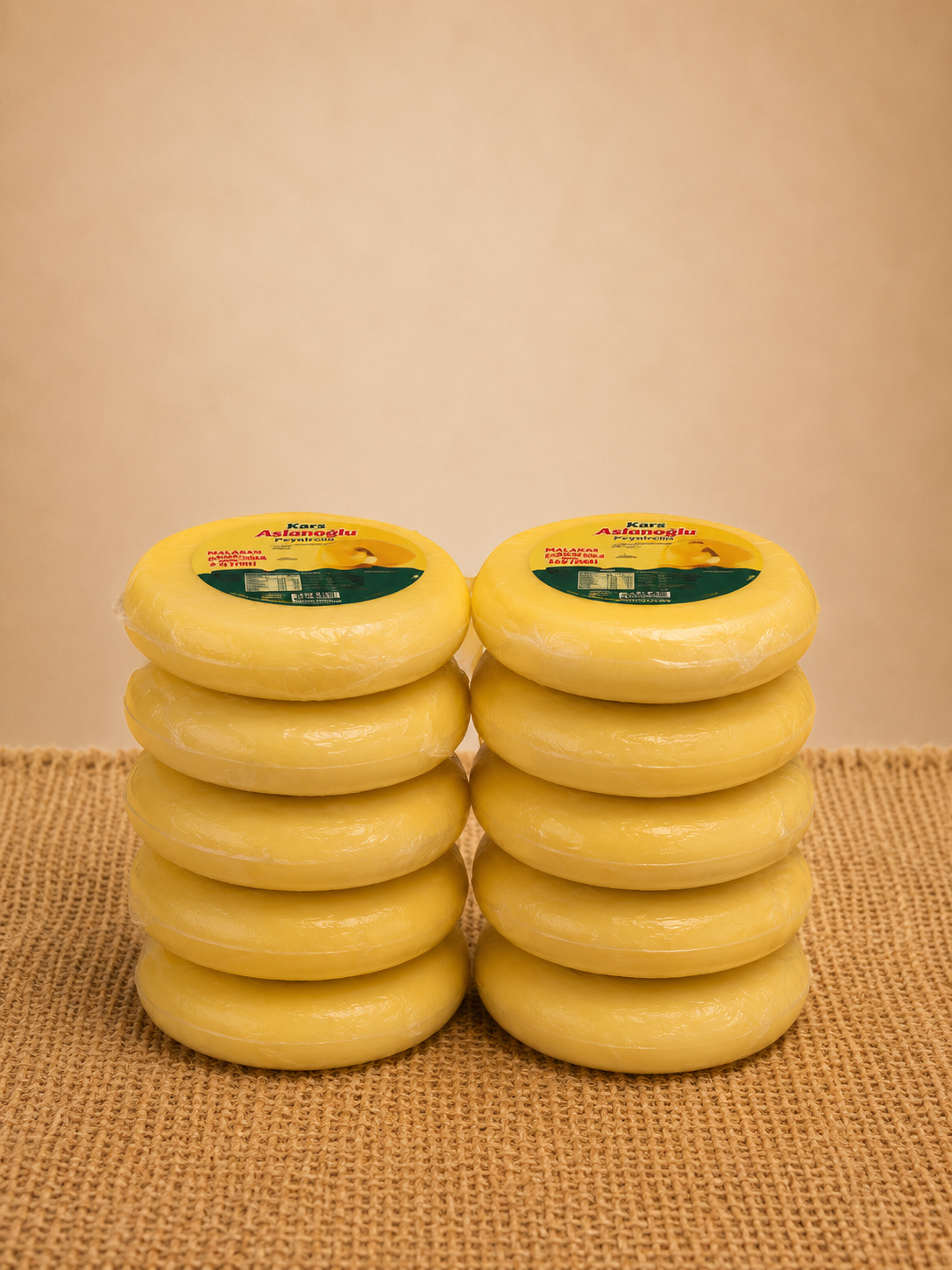 KARS MALAKAN GÖBEK KAŞAR PEYNİRİ ŞİRDEN MAYALI 1 KG 10'lu paket