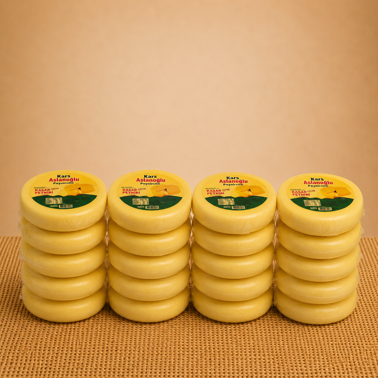 KARS MALAKAN GÖBEK KAŞAR PEYNİRİ ŞİRDEN MAYALI 1 KG 20'li paket