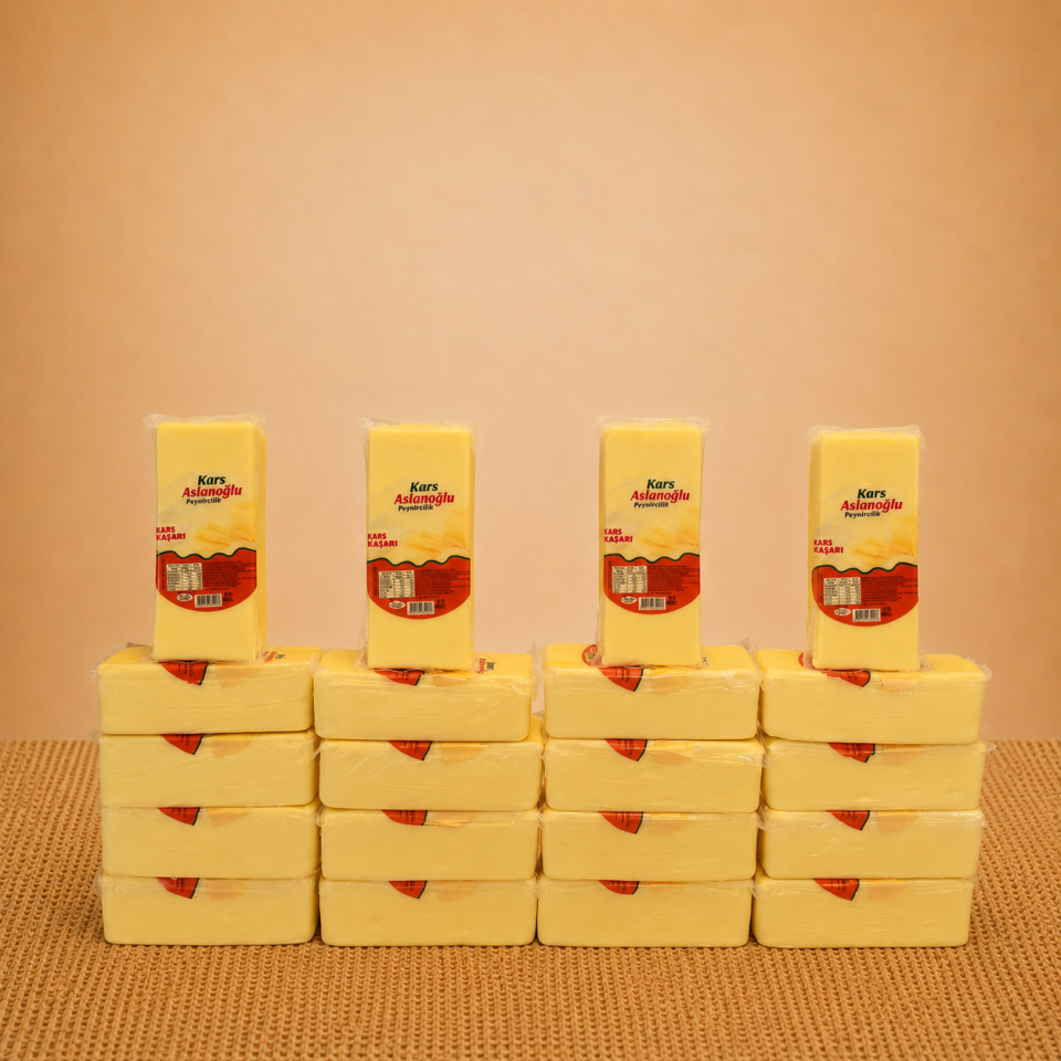 TOSTLUK TAZE BLOK KAŞAR PEYNİRİ 1 KG 20'li paket